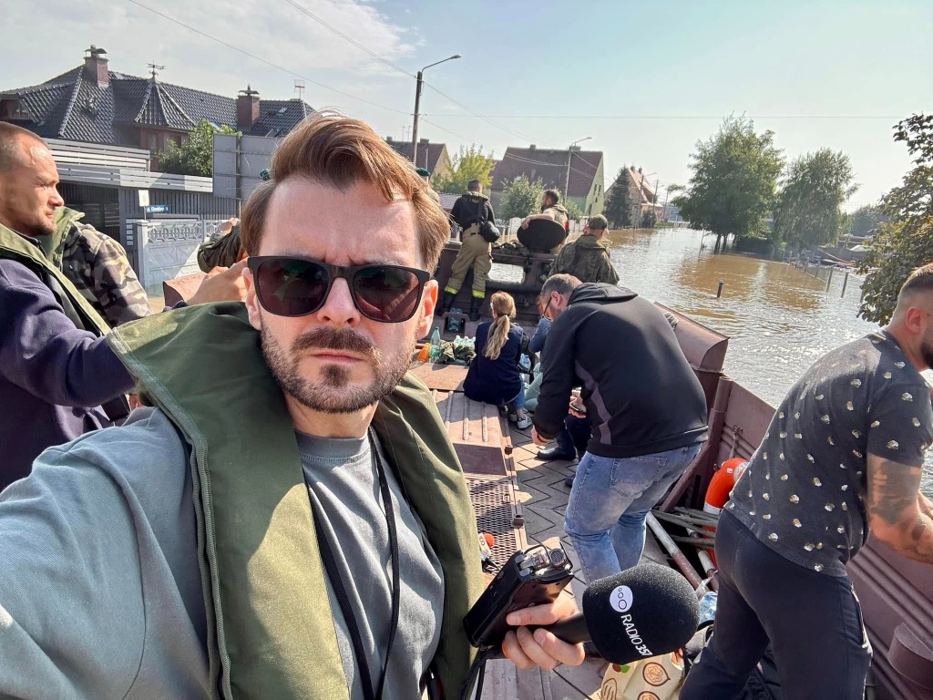 Michał Trantau relacja z powodzi Radio 357
