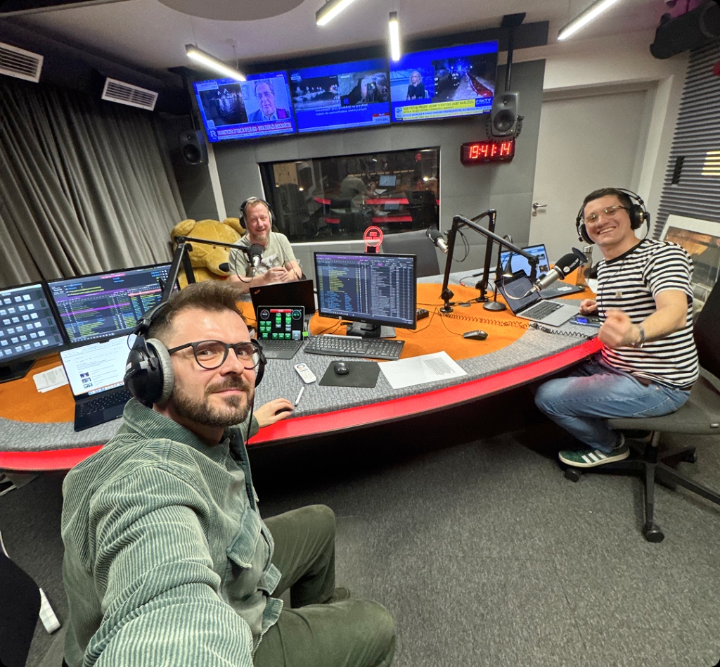Michał Trantau studio nagraniowe Radio 357