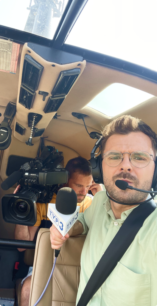 Michał Trantau relacja ze śmigłowca
